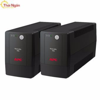 Bộ 2 Sản phẩm Bộ lưu điện APC BX650LI-MS 650VA (Đen)  