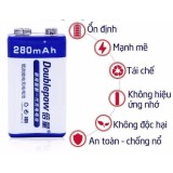 Pin vuông sạc lại 6F22 - 9V 280mAh Doublepow