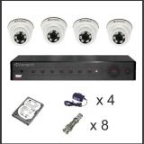 Bộ 4 camera vantech vp-111ahdm