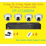Bộ 4 camera vantech vp-112ahdm 1.3mp