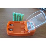 Bộ 4 pin sạc aaa 600mah+ bộ sạc pin jiabao jb-101