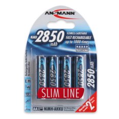 Bộ 4 pin sạc Ansmann AA 2850mAh - Slimline US