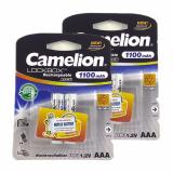 Bộ 4 viên pin sạc camelion aaa 1100mah