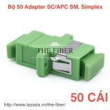 [HCM]Bộ 50 Đầu Adapter/Coupler SC-SC/APC Simplex SM ( Xanh lá cây)