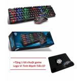 Combo bàn phím chuột Gaming GhostToom T50 + tặng lót chuột mạnh tiến