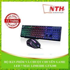Bộ bàn phím và chuột chuyên game led 7 màu limeide gtx300