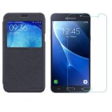 Bộ bao da nillkin cho samsung a5 2017 và kính cường lực cho samsung a5 2017