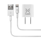 Bộ cáp sạc điện thoại tuxedo c100 lightning usb, gồm 1 củ sạc tuxedo 1a và 1 cáp tuxedo lightning usb dài 1m