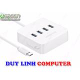 Bộ chia usb 3.1 type c ra 4 cổng usb 3.0 ugreen 30316
