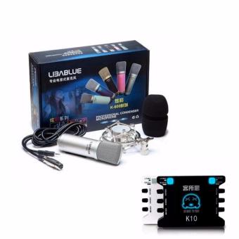 Bộ combo LIBABLUE LD-K600 + sound card XOX K10 hát karaoke/live stream chuyên nghiệp  
