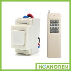 Bộ công tắc điều khiển từ xa ir rf lắp mặt panasonic tpe ri02 + remote tầm xa 2500m 12 nút r4b12