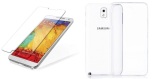 Bộ dán kính cường lực + ốp silicon cho Samsung Galaxy Note 3