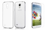 Bộ dán kính cường lực + ốp silicon cho Samsung Galaxy S4