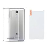 Bộ dán kính cường lực và ốp lưng silicon Redmi Note 3 Pro