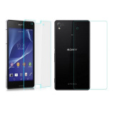 Bộ Kính cường lực 2 mặt trước sau cho Sony Xperia Z H0003 (Trong suốt)