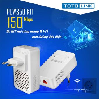 Bộ KIT mở rộng mạng Wi-Fi qua đường dây điện 150Mbps Totolink PLW350KIT  