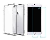 Bộ Ốp lưng silicon cho iPhone 6 Plus/ 6S Plus - Nillkin (Trong suốt) và Kính cường lực cho iPhone 6 Plus