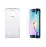 Bộ Ốp lưng silicon cho Samsung Galaxy S6 Edge - HOCO (trong suốt) và miếng dán FULL màn hình S6 edge