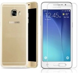 Bộ Ốp lưng Silicon cho Samsung J7 Prime (Trắng) + Kính cường Lực 2.5D