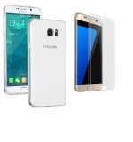 Bộ Ốp Lưng Silicon Hoco Cho Samsung Galaxy S7 Edge Và Dán Màn Hình Vmax Cho Samsung S7 Edge - (Trong Suốt)