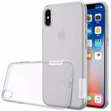 Bộ ốp lưng silicon Nillkin cho Iphone X + Tặng kính cường lực