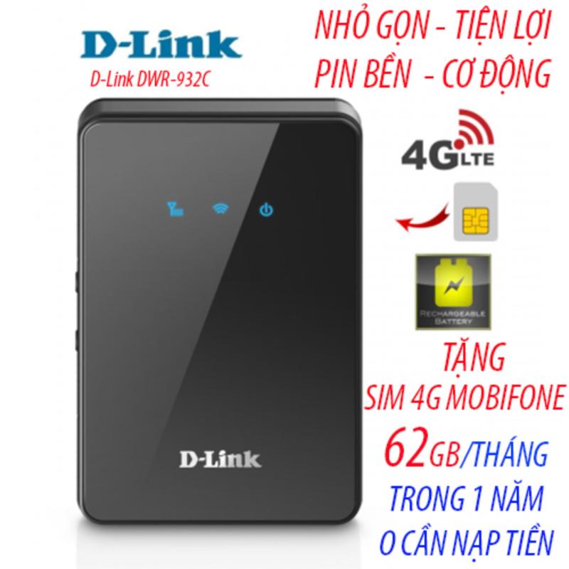 Bảng giá Bộ phát sóng WiFi 4G -150Mpbs chuẩn hãng D_link Tặng sim mobi 62gb/tháng trong 1 năm không nạp tiền Phong Vũ