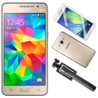Bộ Samsung Galaxy Grand Prime G530 8GB (Vàng) - Hàng nhập khẩu + Gậy Chụp hình + Dán Cường Lực...