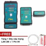 Bộ test cáp mạng đa năng CT-168 Tặng kèm pin 5V và dây cáp mạng 2M