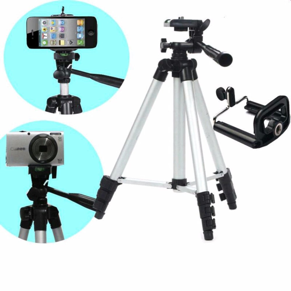 [HCM]Bộ Tripod chân chụp ảnh 1020mm và giá đỡ điện thoại