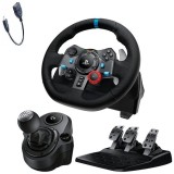 Bộ vô lăng đua xe logitech g29 cần số xe hơi ligtiech shifter và tặng cáp otg - hãng phân phối chính thức