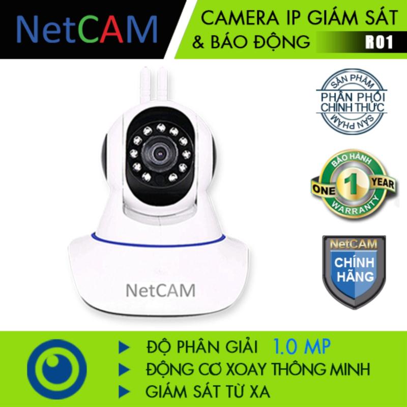 Camera IP giám sát và báo động NetCAM R01 (Trắng)