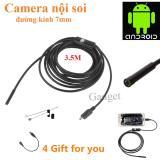 Camera nội soi chống nước(IP67) 7mm dài 3.5m cho Máy tính và Điện thoại (Màu Đen)