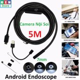 Camera nội soi chống nước(IP67) 7mm dài 5m cho Máy tính và Điện thoại