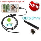 Camera nội soi đường kính siêu nhỏ 5.5mm - dài 2m dùng cho điện thoại Android và Máy tính