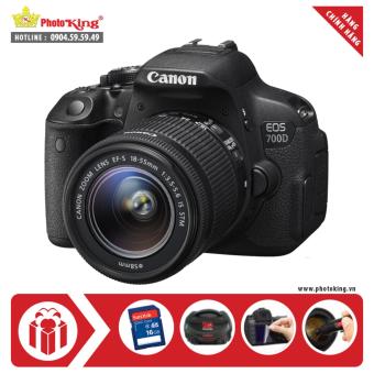 Canon 700D 18MP với Lens kit 18-55mm IS STM 18MP (Đen) + Tặng 1 túi đựng máy ảnh + 1...