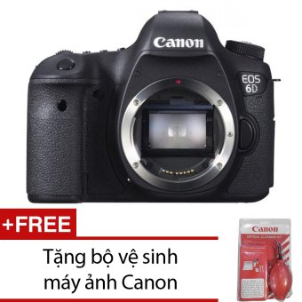 Canon EOS 6D 20MP Body (Đen) - Hàng nhập khẩu + Tặng bộ vệ sinh máy ảnh Canon  