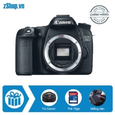 Giá Khuyến Mại Canon EOS 70D 20.2MP Body (Đen) – Chính hãng Lê Bảo Minh + Tặng khoá học nhiếp ảnh EOS + Thẻ SD 16GB + Túi Canon + Dán màn hình   zShop (Tp.HCM)