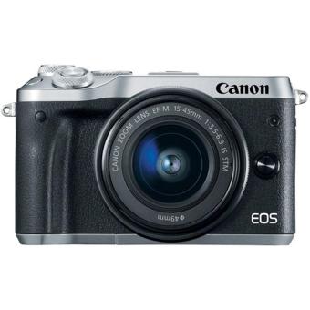 Canon EOS M6 24.2MP với ống kính 15 - 45 IS STM (Bạc) - Hãng phân phối chính thức  