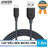 Cáp Anker Powerline Micro USB 6ft/1.8m - Hãng phân phối chính thức