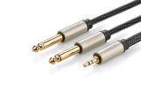 Cáp audio 3.5mm ra 2 đầu 6.5mm 3m ugreen 10618