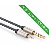 Cáp audio 3.5 ra 6.5mm mạ vàng 24k - 1.5 mét ugreen 10627