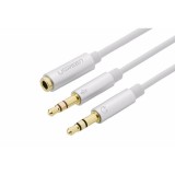 Cáp audio 3,5mm âm ra 2 đầu 3,5mm 1 mic 1 loa ugreen 10790