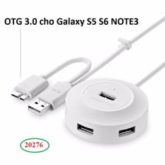 Cáp chia 4 cổng usb 2.0 hỗ trợ otg ugreen 20276