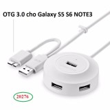 Cáp chia 4 cổng usb 2.0 hỗ trợ otg ugreen 20276