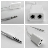 Cáp chia cổng tai nghe 3.5mm từ 1 ra 2 phone