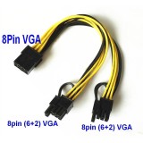 Cáp chia nguồn Card VGA 8Pin ra 2 x 8Pin (6+2)