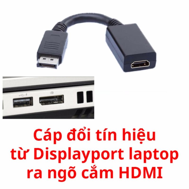 Bảng giá Cáp chuyển displayport ra HDMI cho tivi(Đen) Phong Vũ