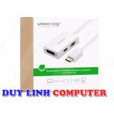 Cáp chuyển displayport to vga + hdmi + dvi hỗ trợ 4k2k chính hãng ugreen 20419