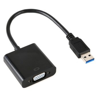 Cáp chuyển đổi tín hiệu USB sang VGA (Đen)  