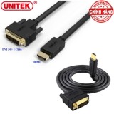 Cáp Chuyển DVI to HDMI và ngược lại HDMI to DVI Unitek Y-C217A
